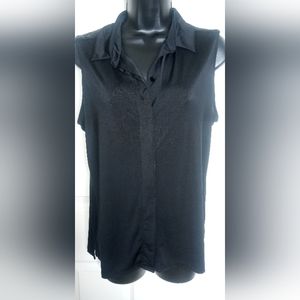 Black sleeveless blouse by Worthington, size Medium